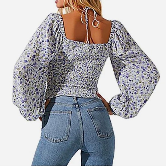 Off Shoulder Crop Top Blouse size M - Picture 3 of 3